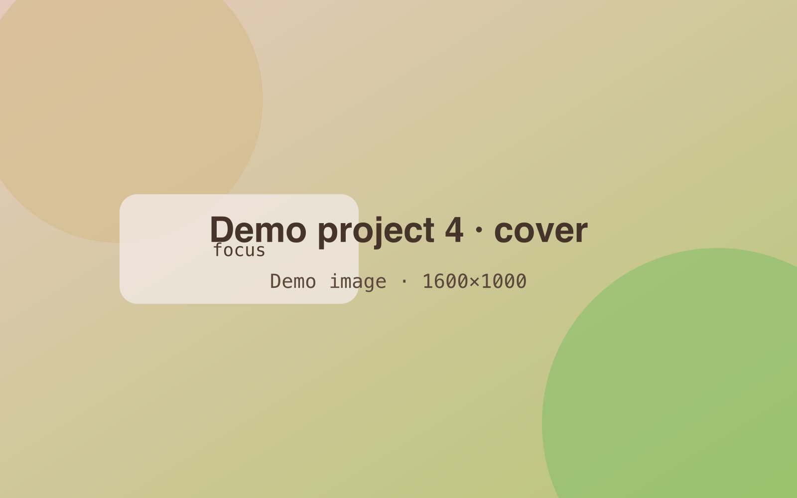 Placeholder cover: a gradient with circles.