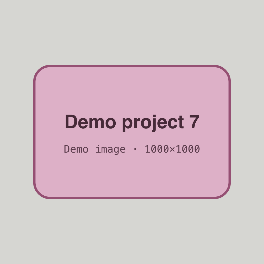 Placeholder square cover on a flat background.